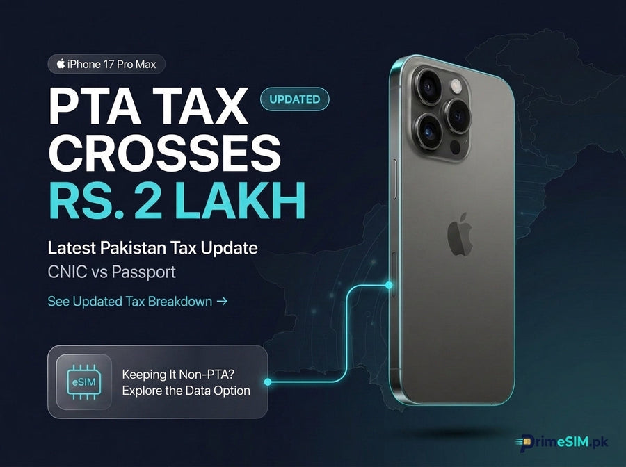 iPhone 17 Pro Max PTA tax comparison in Pakistan